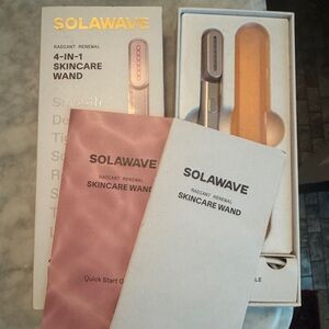 Solawave Radiant Renewal 4-in-1 Skincare Wand with box